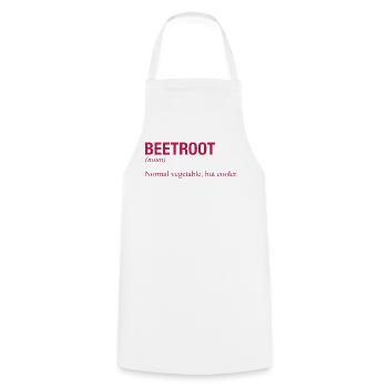 BETTERAVE ROTE BETE - Tablier de cuisine - blanc - Devant - AI Model Male 185 dark (185cm)