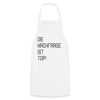 ANGEBOT NACHFRAGE - Kochschürze - Weiß - Vorne - AI Model Male 185 dark (185cm)