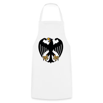 German Fitness Federal Eagle with Muscles - Cooking Apron - white - Front - AI Model Male 185 dark (185cm)