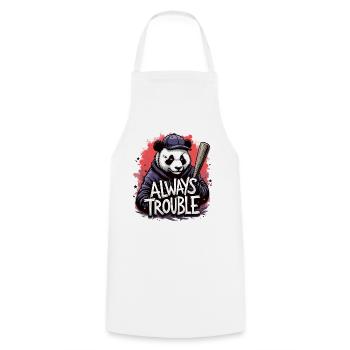 Gangster Panda Panda Panda Ours Pandas - Tablier de cuisine - blanc - Devant - AI Model Male 185 dark (185cm)