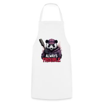 Gangster Panda Panda Panda Ours Pandas - Tablier de cuisine - blanc - Devant - AI Model Male 185 dark (185cm)