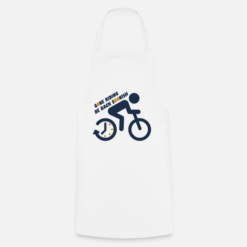 Message de motivation sur le cyclisme - Tablier de cuisine - blanc