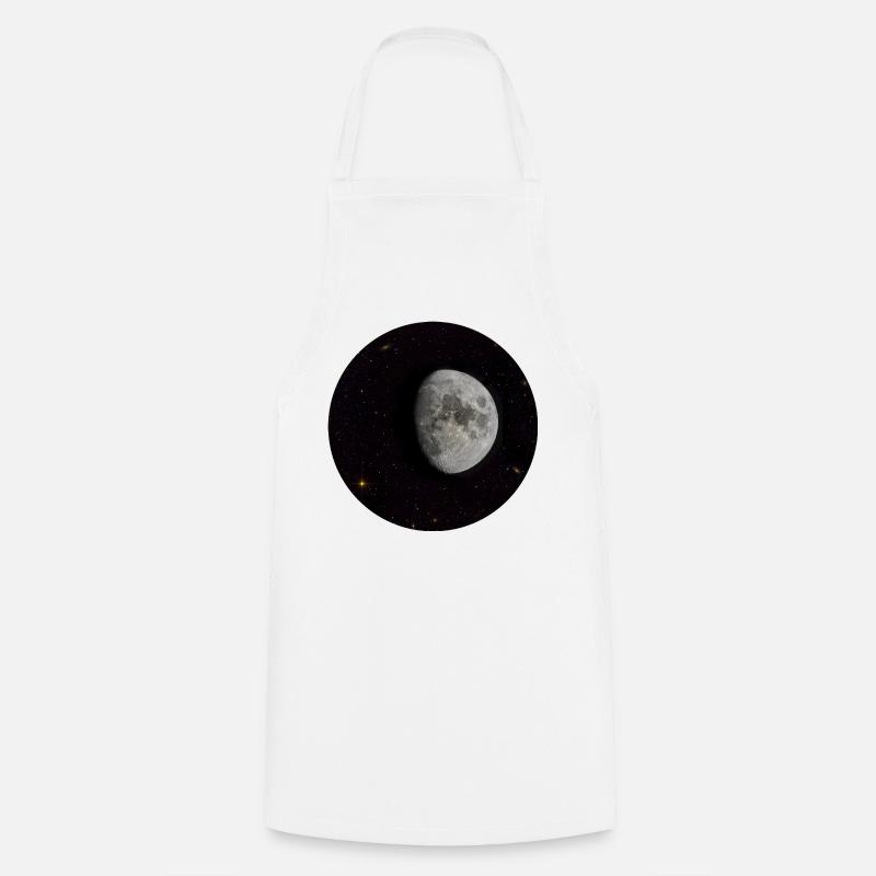 Moon and stars - Cooking Apron - white