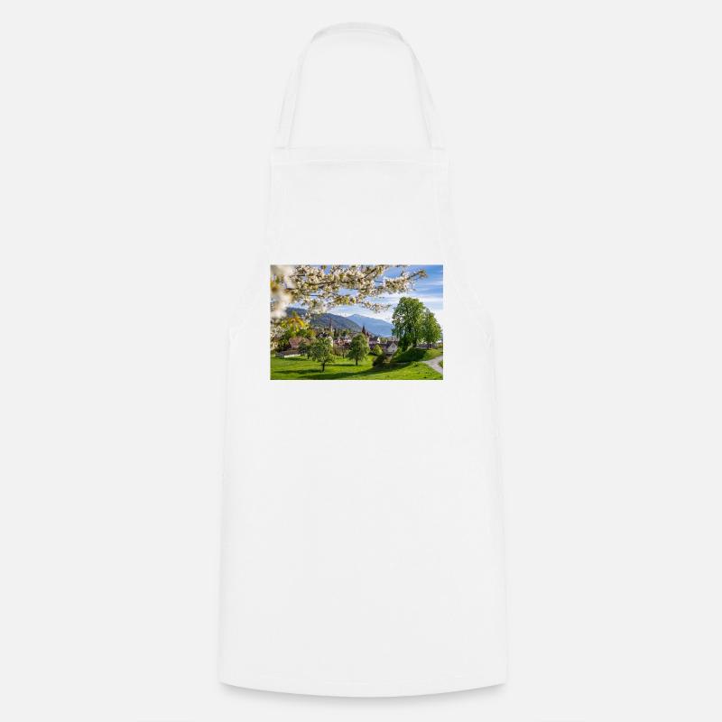 Spring magic in Zug - Cooking Apron - white