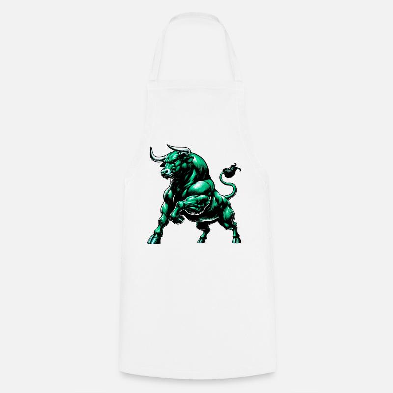 Taureau - Tablier de cuisine - blanc