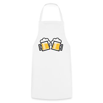 2 bavarois originaux ensemble (2) - Tablier de cuisine - blanc - Devant - AI Model Male 185 dark (185cm)