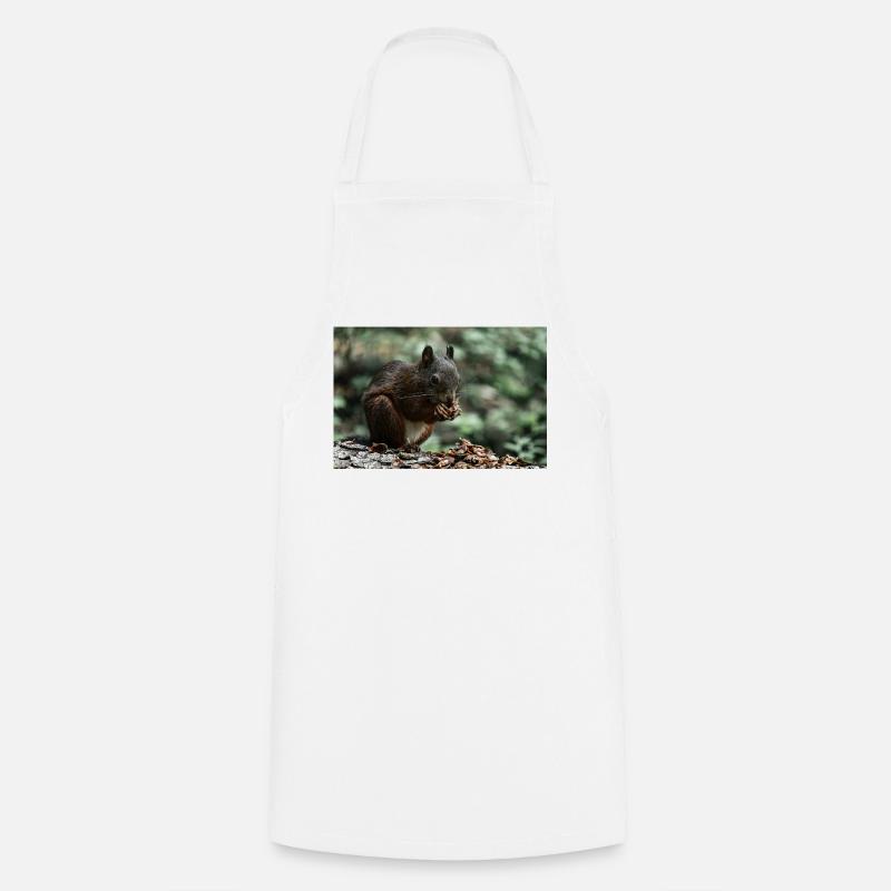 Small paws, big hunger - Cooking Apron - white