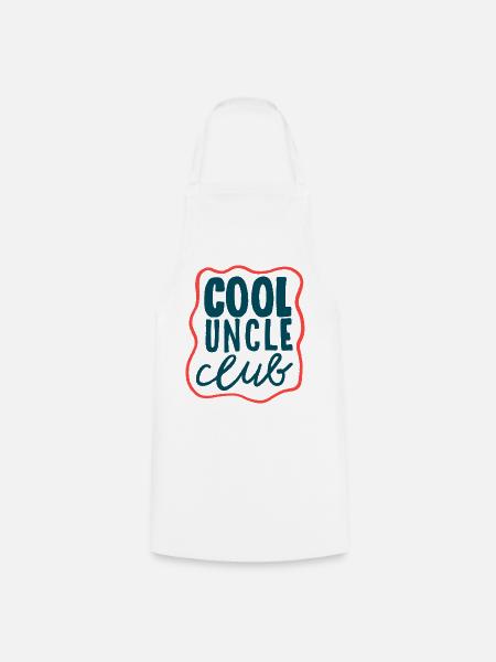 Cool Uncle Club - Cooles Statement - Kochschürze - Weiß