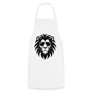 Logo des lunettes de soleil Cool Lion - Tablier de cuisine - blanc - Devant - AI Model Male 185 dark (185cm)