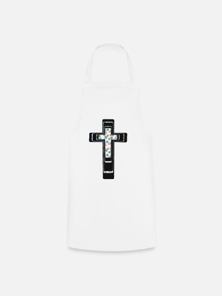 Kreuz Kreuze Kruzifix - Kochschürze - Weiß