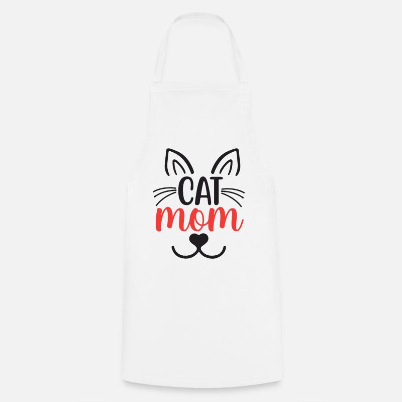 Katzen-Mama - Kochschürze - Weiß