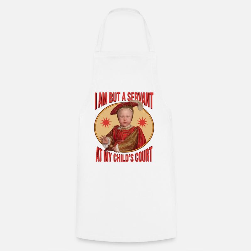 Renaissance Parenting Irony - Cooking Apron - white