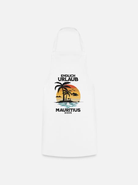 Mauritius Urlaub 2025 - Kochschürze - Weiß