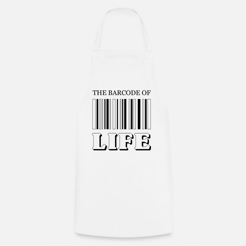 The Barcode of Life / Der Strichcode des Lebens - Kochschürze - Weiß