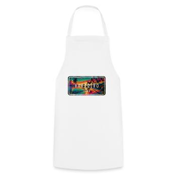 Varadero Cuba Sunset Design - Cooking Apron - white - Front - AI Model Male 185 dark (185cm)