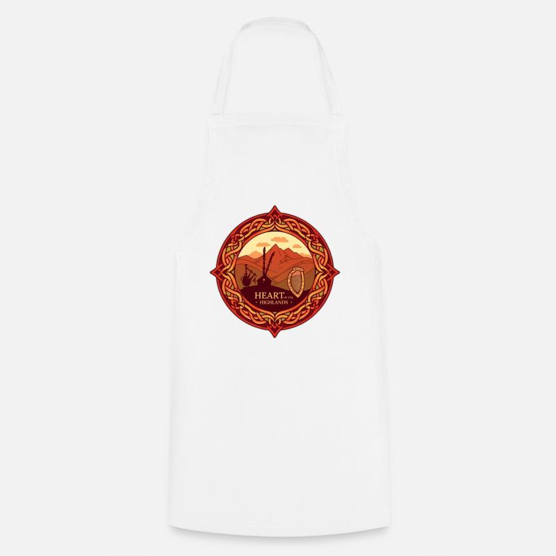 Écosse - Tablier de cuisine - blanc