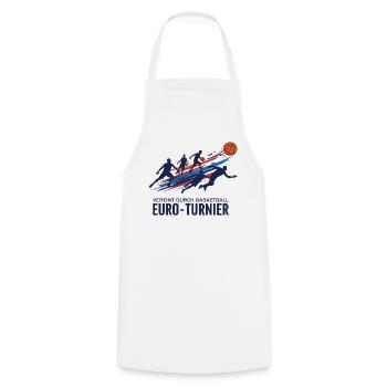Tournoi de basket-ball - Tablier de cuisine - blanc - Devant - AI Model Male 185 dark (185cm)