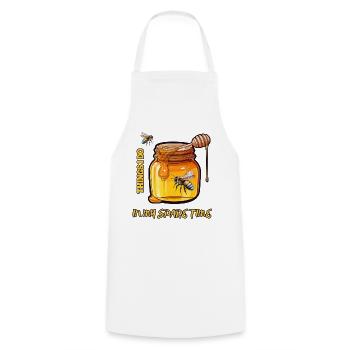 Beekeeper Things I Do In My Spare Time Funny Gift - Cooking Apron - white - Front - AI Model Male 185 dark (185cm)