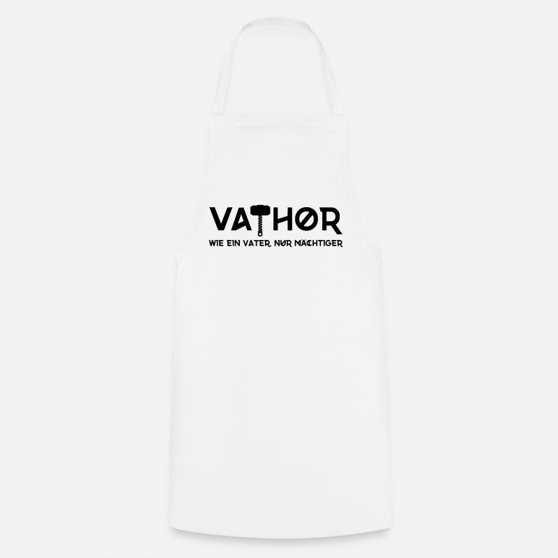 Vathor - Comme un père, mais en plus puissant - Tablier de cuisine - blanc