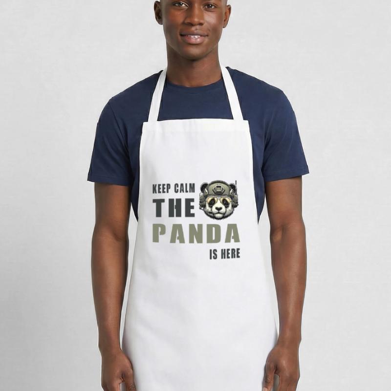 Taktischer Panda – Keep Calm Kochschürze