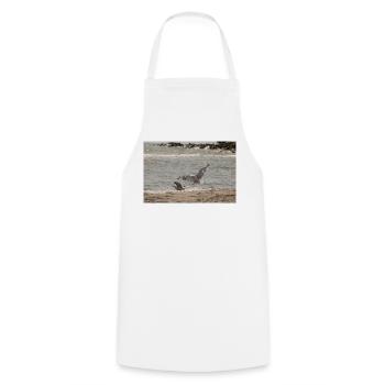 Zwischen Himmel und Meer - Kochschürze - Weiß - Vorne - AI Model Male 185 dark (185cm)