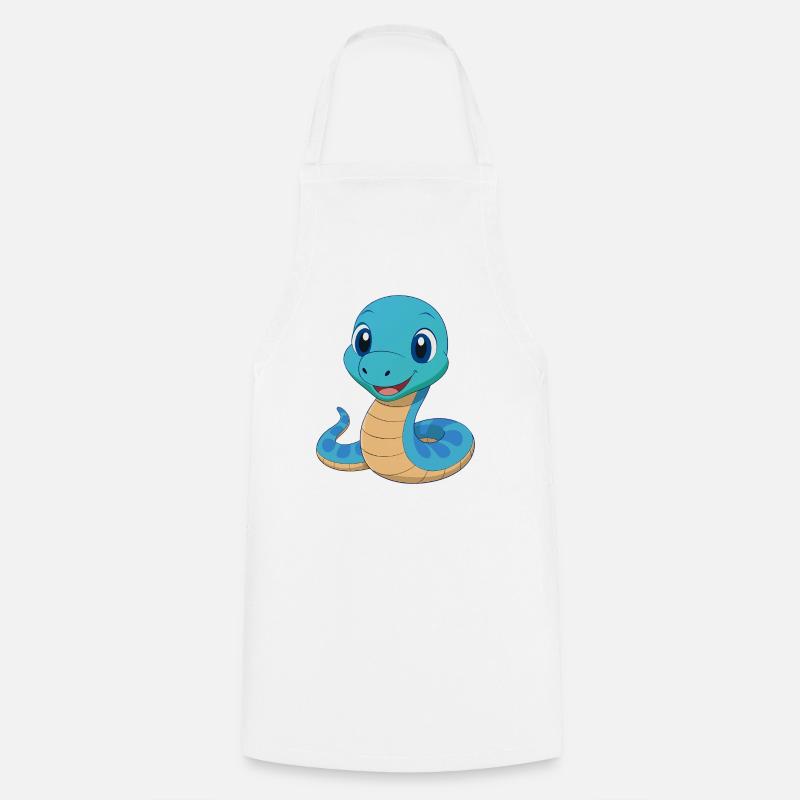 Bébé serpent boa - Tablier de cuisine - blanc