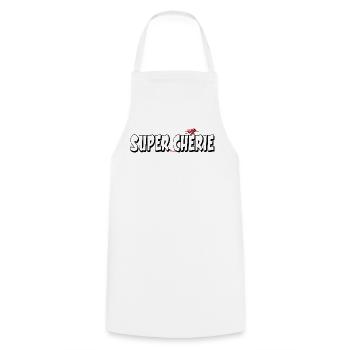 SUPER-DARLING - Cooking Apron - white - Front - AI Model Male 185 dark (185cm)