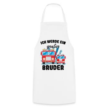 Annonce de la progéniture | Je serai un grand frère en 2027 - Tablier de cuisine - blanc - Devant - AI Model Male 185 dark (185cm)