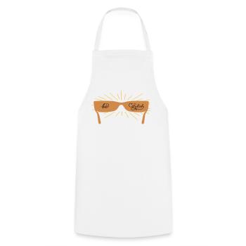 Soyez élégant avec des lunettes de soleil - Tablier de cuisine - blanc - Devant - AI Model Male 185 dark (185cm)