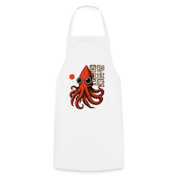 TINTENFISCH-TSHIRT - Kochschürze - Weiß - Vorne - AI Model Male 185 dark (185cm)