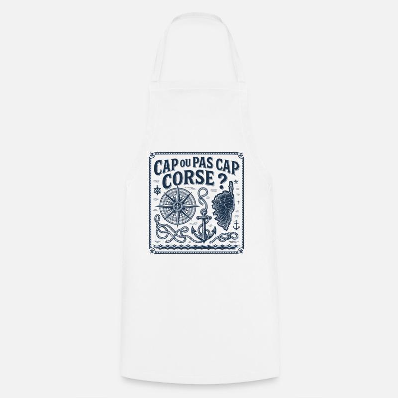 Cap ou pas cap Corse - Tablier de cuisine - blanc