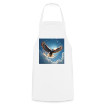 Power Animal Eagle in the Sky - Cooking Apron - white - Front - AI Model Male 185 dark (185cm)