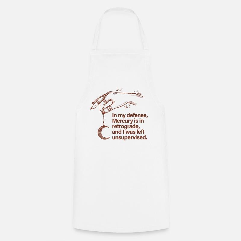 Mercury Retrograde - Cooking Apron - white