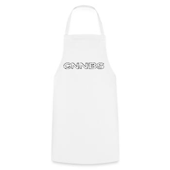CNNBS Black by Falsches Design - Kochschürze - Weiß - Vorne - AI Model Male 185 dark (185cm)