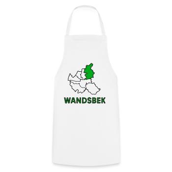 Wandsbek, a district of Hamburg - Cooking Apron - white - Front - AI Model Male 185 dark (185cm)