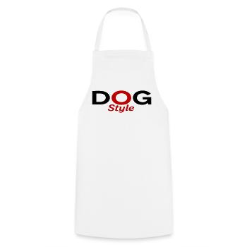 Dogstyle - Cooking Apron - white - Front - AI Model Male 185 dark (185cm)
