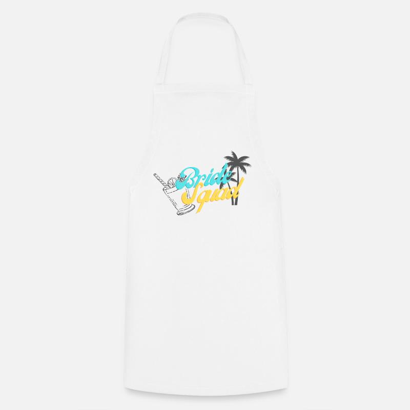 Bride Squad Tropical Sunset Design - Tablier de cuisine - blanc