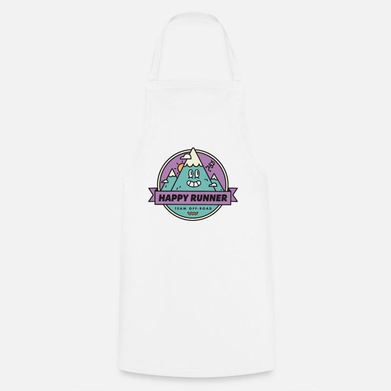 Happy Runner - Tablier de cuisine - blanc