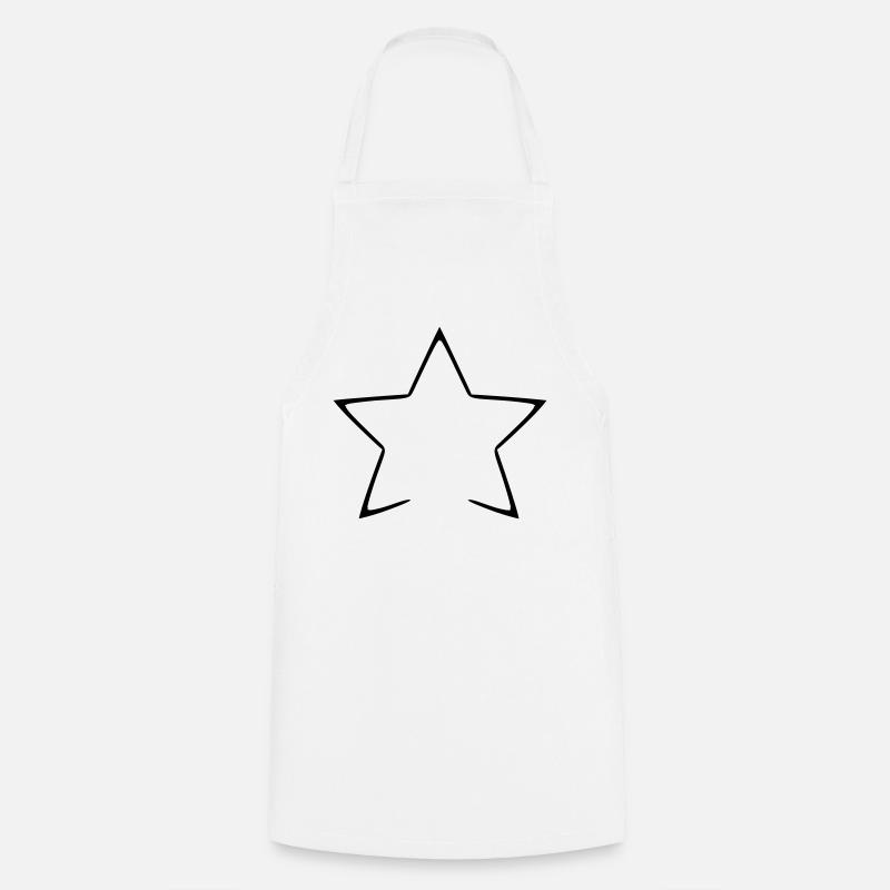 Celestial Starry Night Pattern Shirt - Cooking Apron - white
