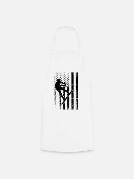 Wakeboarding US Flag Wakeboarding Wakeboarder - Kochschürze - Weiß