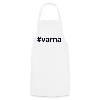 VARNA Hashtag Bulgaria Bulgarien - Kochschürze - Weiß - Vorne - AI Model Male 185 dark (185cm)