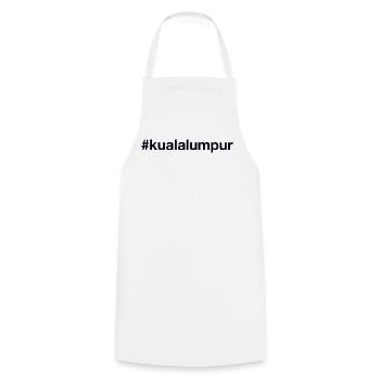 KUALA LUMPUR Hashtag Malaysia - Kochschürze - Weiß - Vorne - AI Model Male 185 dark (185cm)