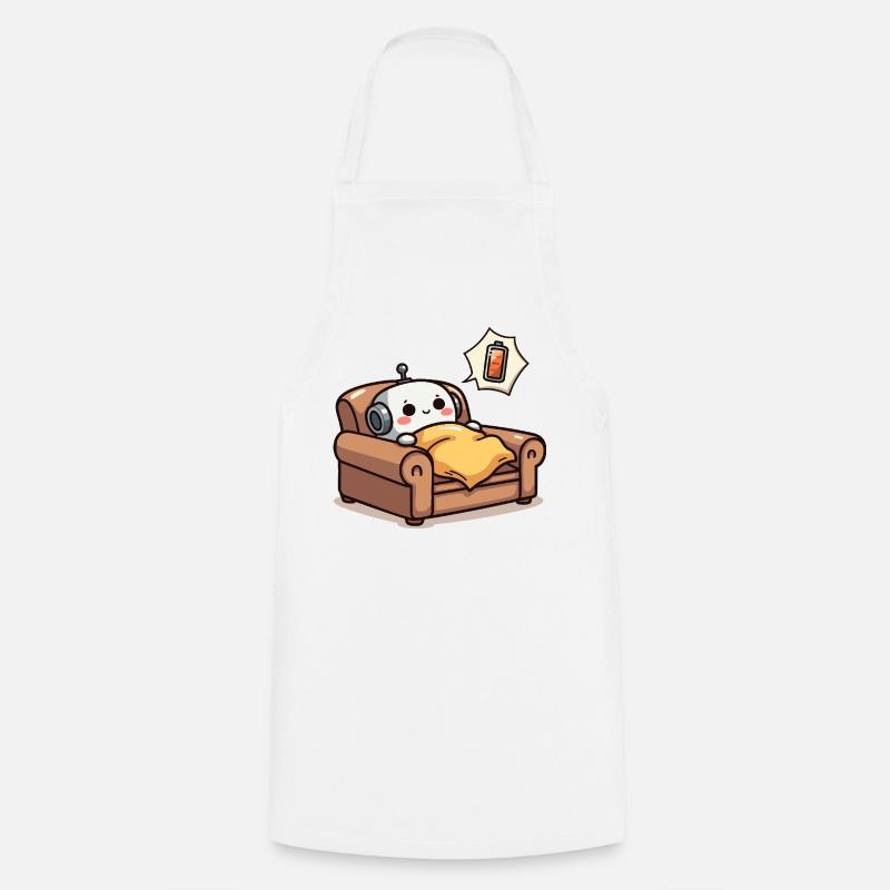 Energy-saving robot - Cooking Apron - white