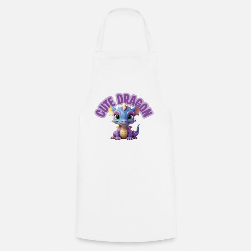Dragon mignon - Tablier de cuisine - blanc