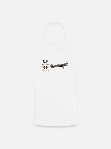 P-40 Warhawk - Kochschürze - Weiß