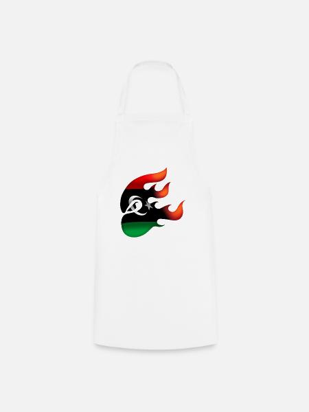 Flagge von Libyen - Libyen - Ninja - Kochschürze - Weiß