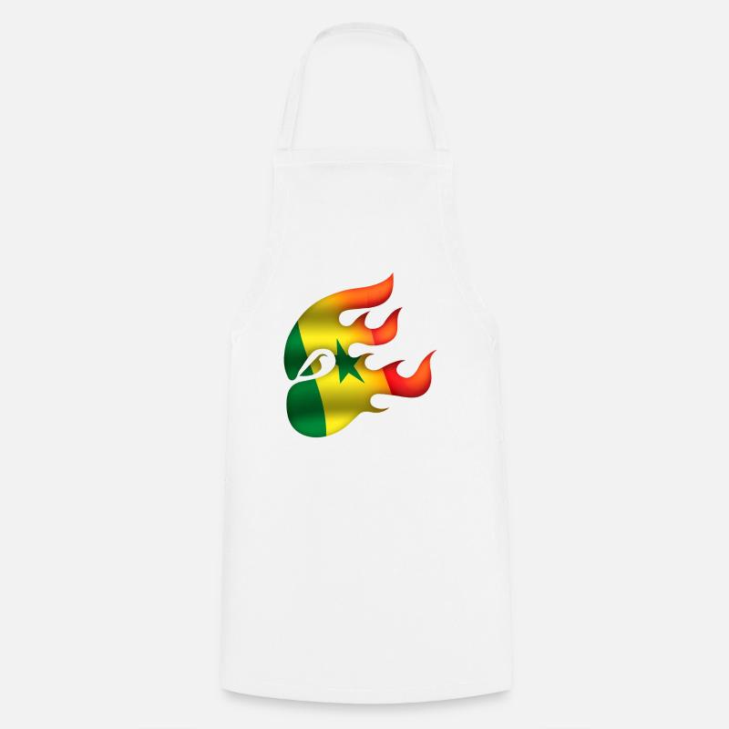 Drapeau du Sénégal - Sénégal - Ninja - Tablier de cuisine - blanc