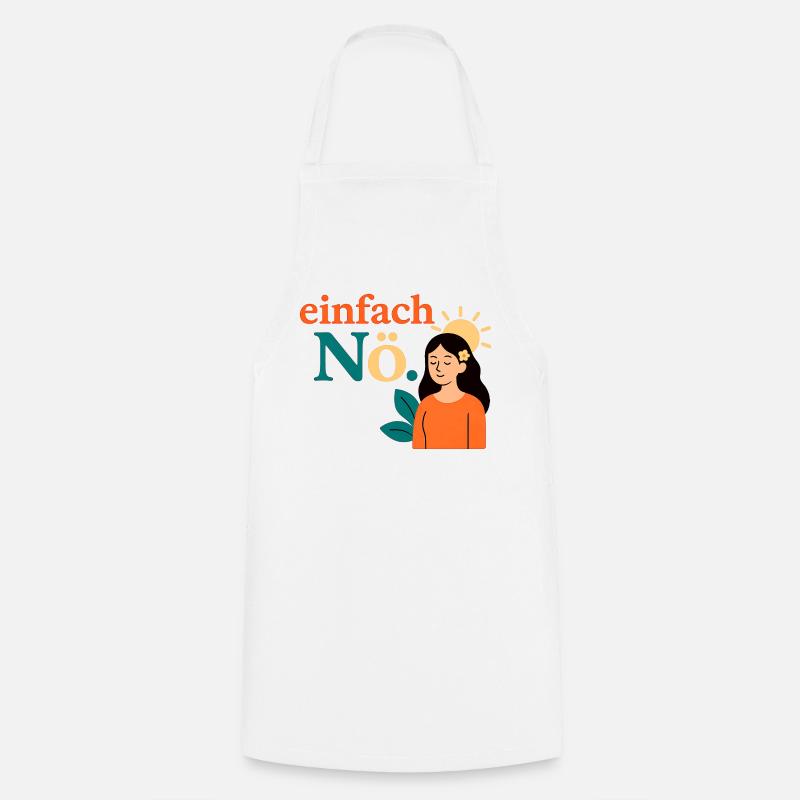 Just nope. Mindfulness Design - Cooking Apron - white