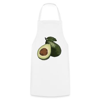 Avocat - Tablier de cuisine - blanc - Devant - AI Model Male 185 dark (185cm)