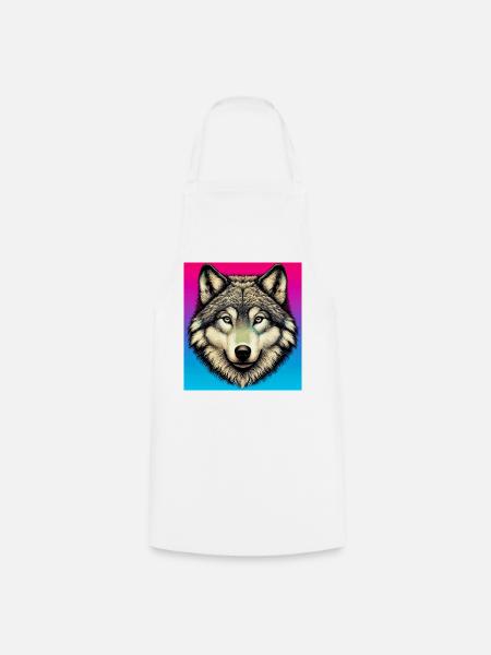 Wolf - Kochschürze - Weiß